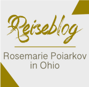 Bild mit Text von Literaturdialoge: Reiseblog: Rosemarie Poiarkov in Ohio